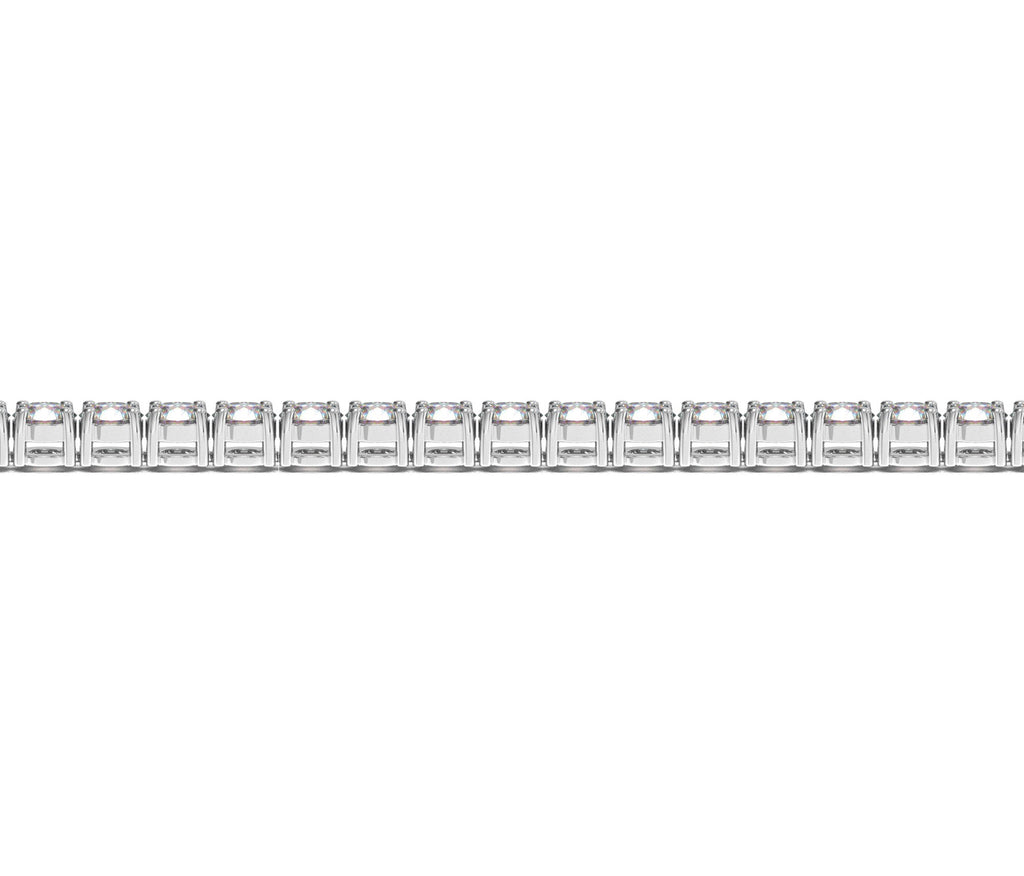 Lab Grown Round Diamond Tennis Bracelet in 14k White Gold (10 cctw F/G  VS2/SI1)