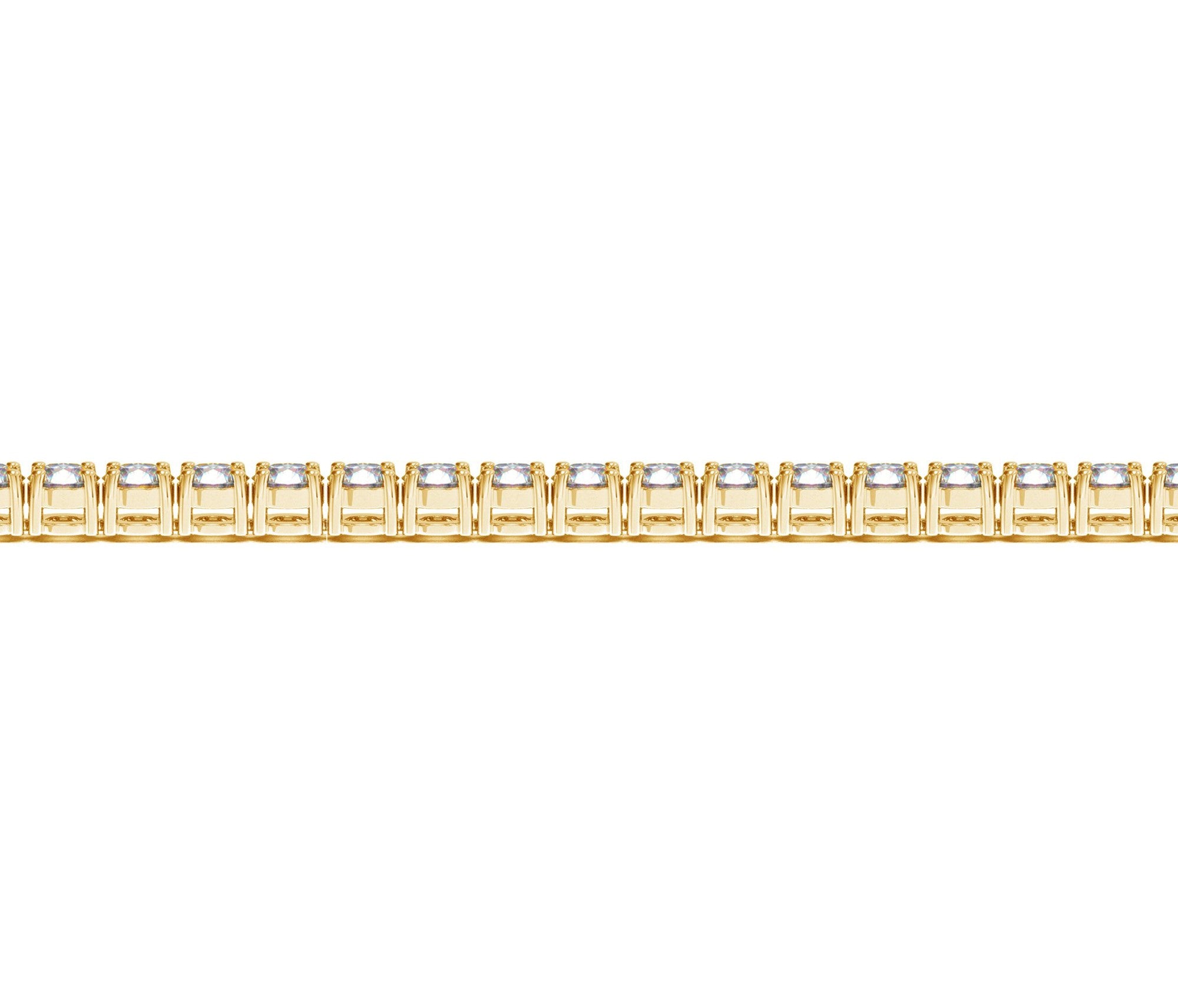 Lab Grown Round Diamond Tennis Bracelet in 14k Yellow Gold (7 cctw F/G  VS2/SI1)