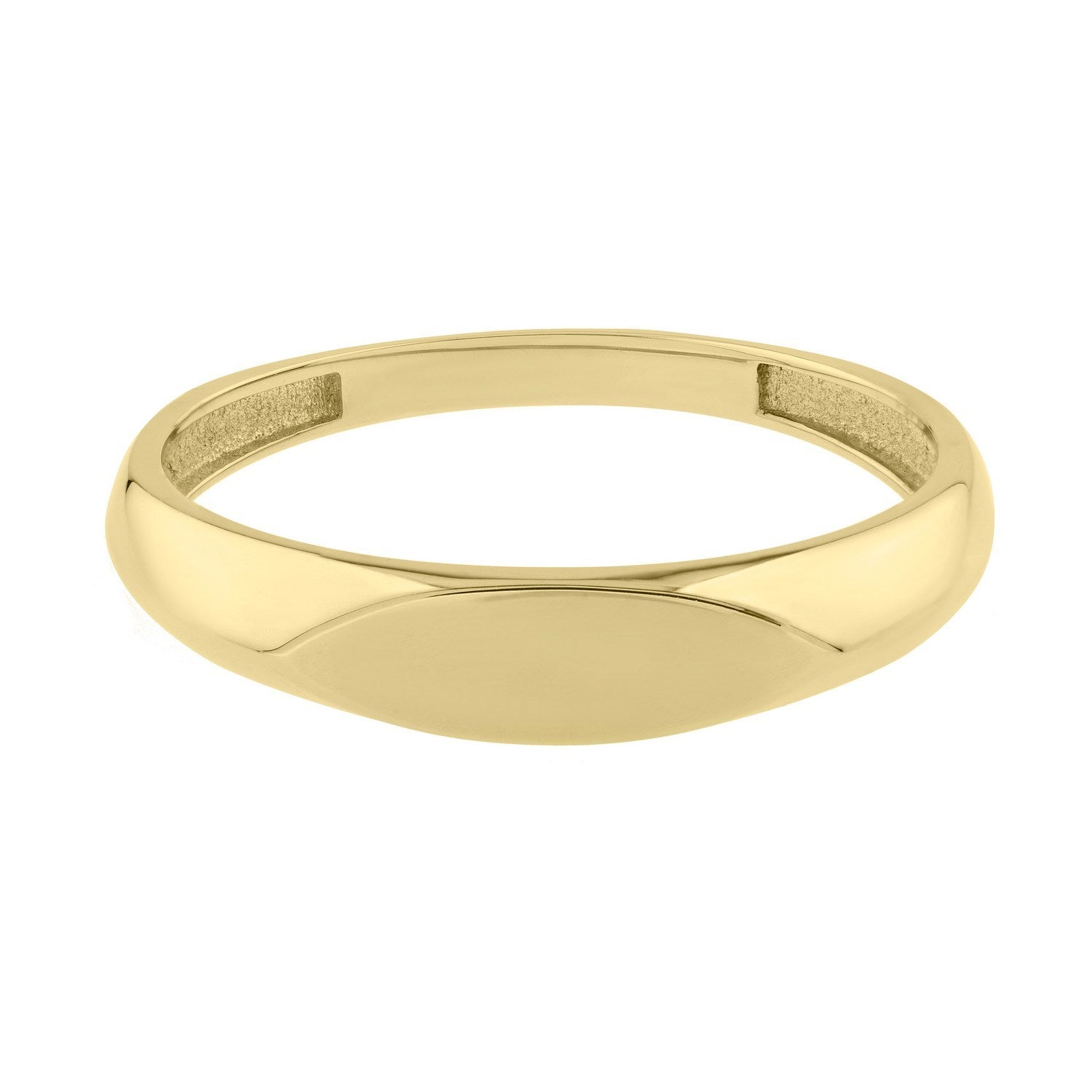 14K Yellow Gold Polished Sculpted Ring (3.00 mm)