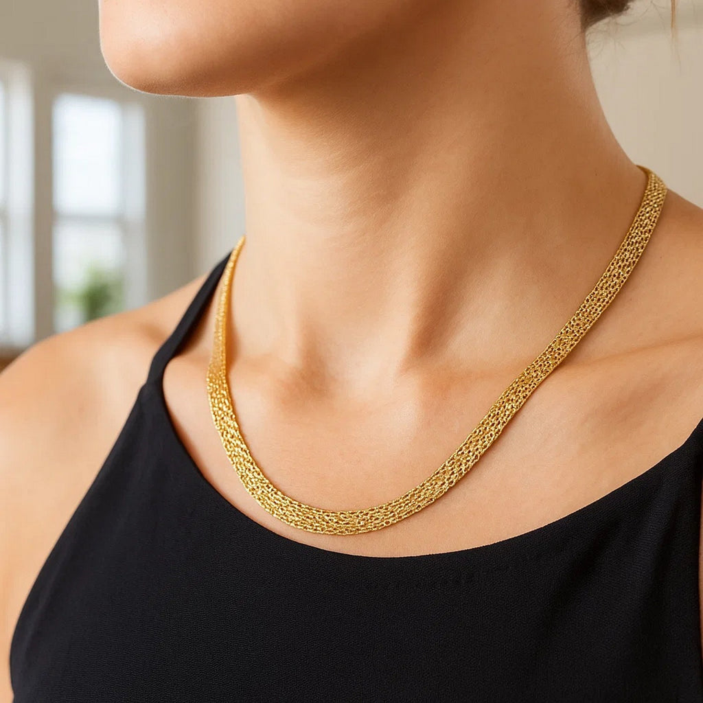 14k Yellow Gold Bismark Chain (7.00 mm)