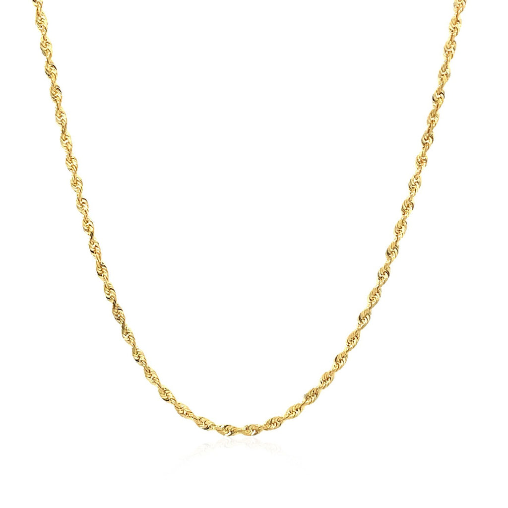 14k Yellow Gold Light Rope Chain (1.50 mm)