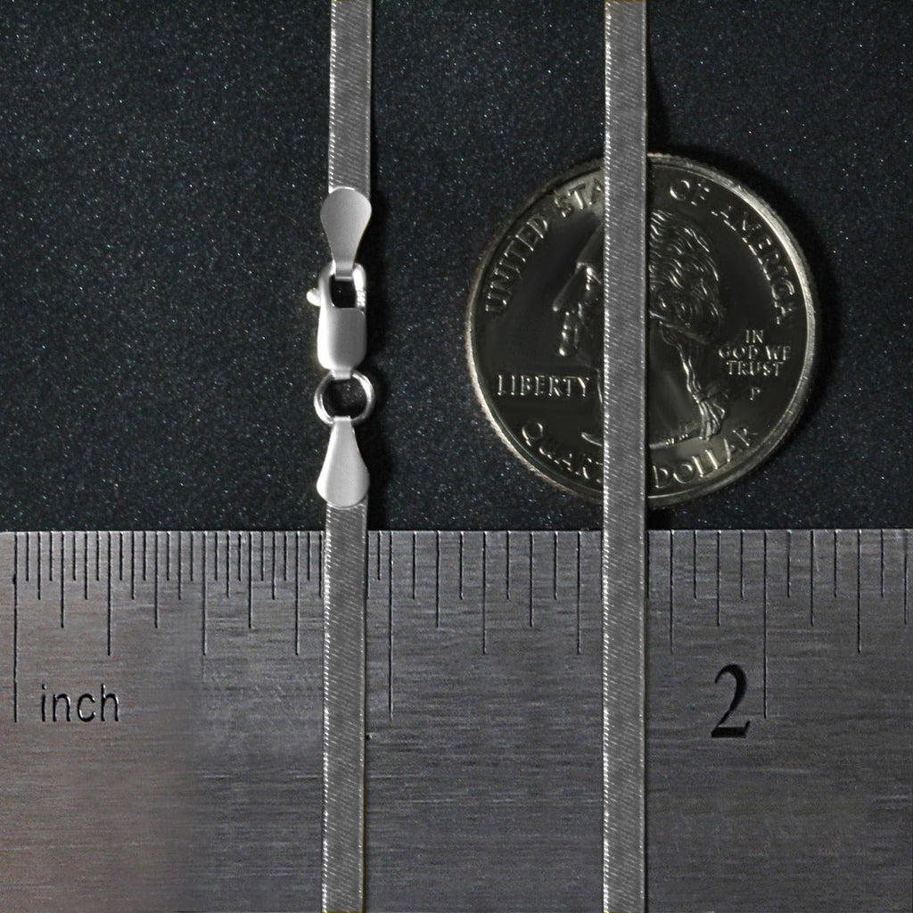 14k White Gold Super Flex Herringbone Chain (2.80 mm)