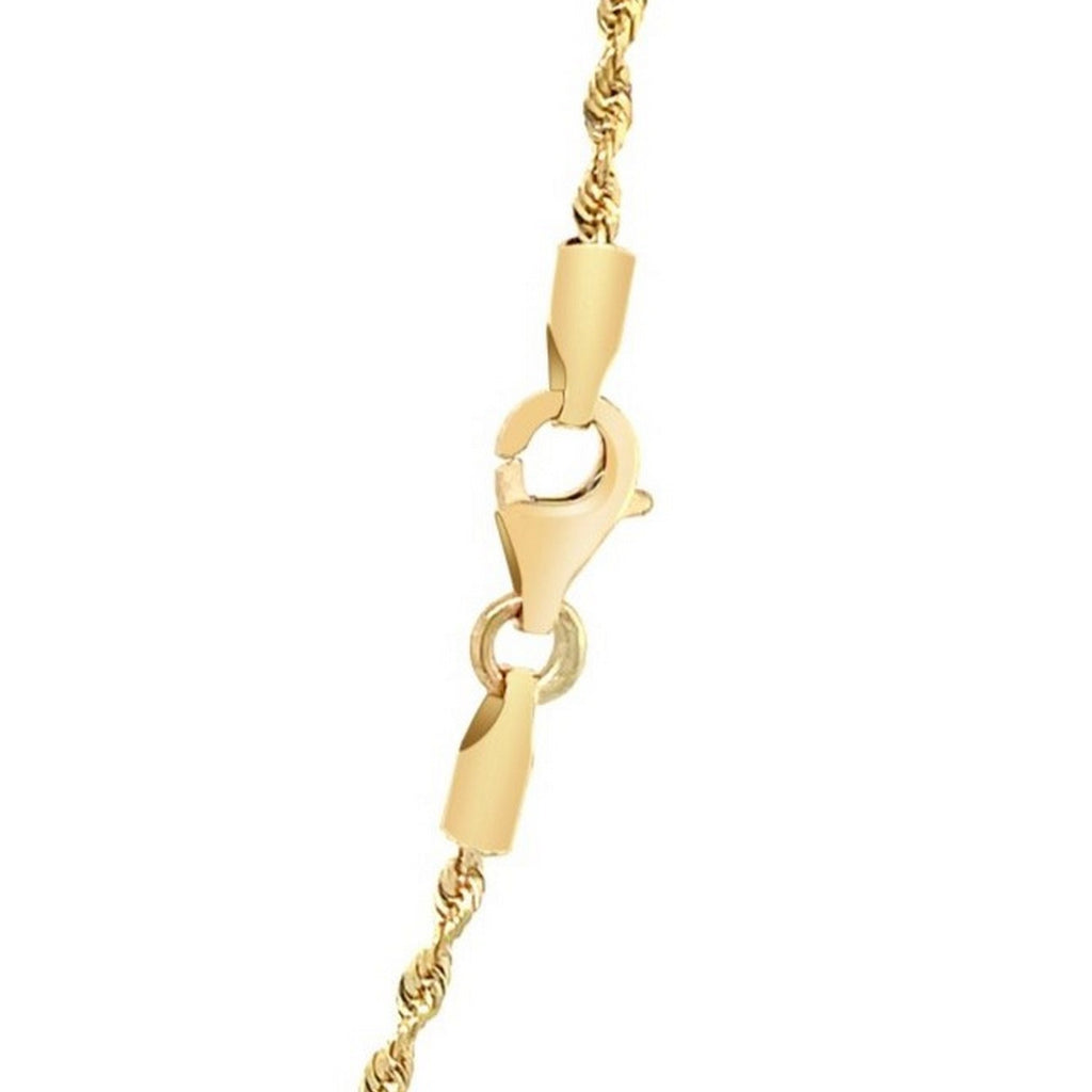 10k Yellow Gold Solid Diamond Cut Rope Chain (1.40 mm)