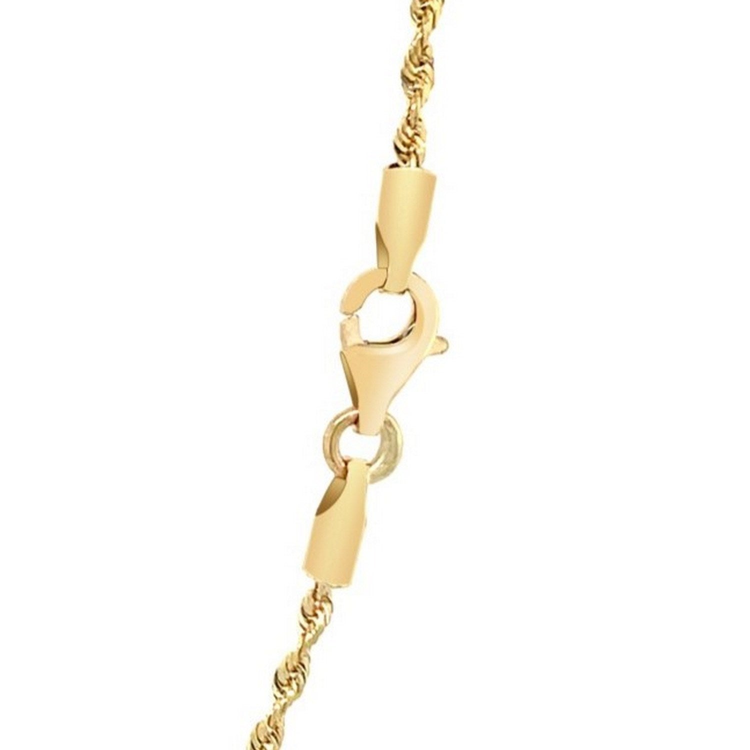 10k Yellow Gold Solid Diamond Cut Rope Chain (1.40 mm)