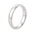 14k White Gold Comfort Fit Wedding Band(4.00 mm)