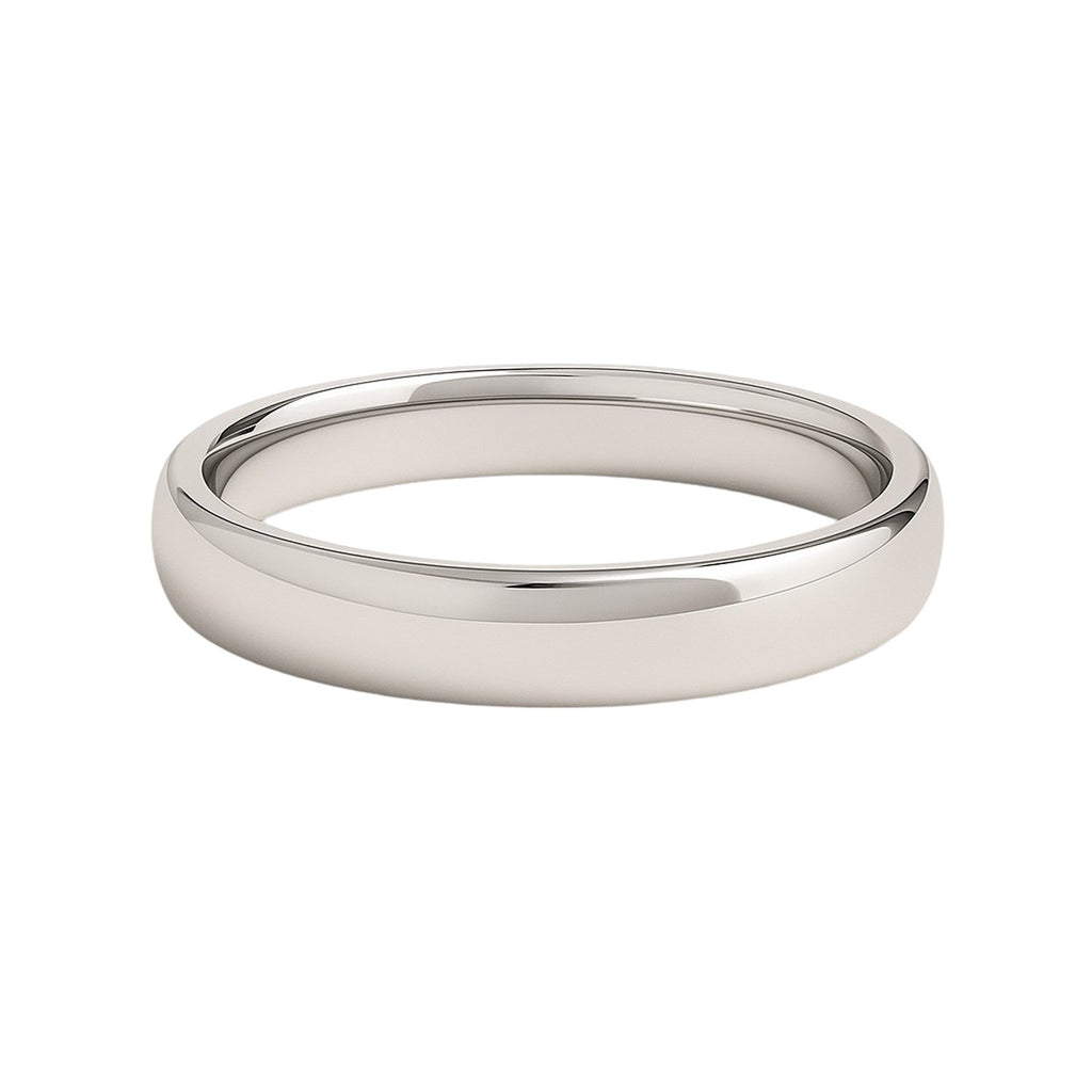 14k White Gold Comfort Fit Wedding Band(4.00 mm)