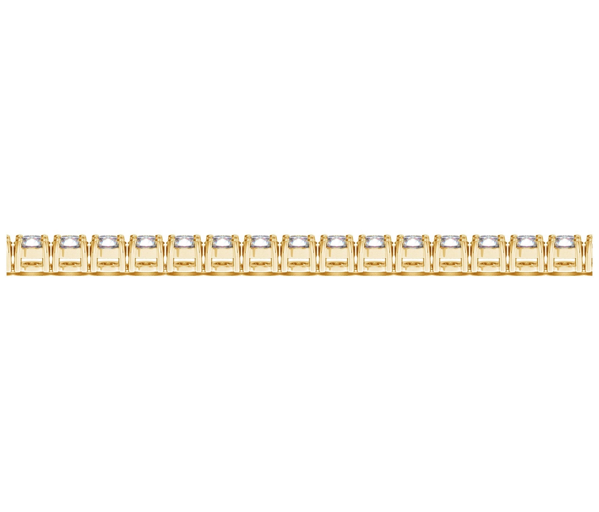 Lab Grown Round Diamond Tennis Bracelet in 14k Yellow Gold (8 cctw F/G  VS2/SI1)