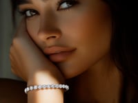 Lab Grown Round Diamond Tennis Bracelet in 14k White Gold (8 cctw F/G  VS2/SI1)