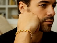 14k Yellow Gold French Cable Chain Bracelet  (4.80 mm)