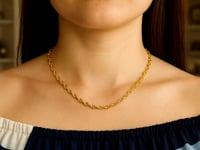 14k Yellow Gold Lite Anchor Chain (3.00 mm)