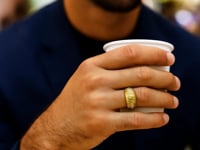 14K Yellow Gold Graduated Tubogas Ring (9.60 mm)